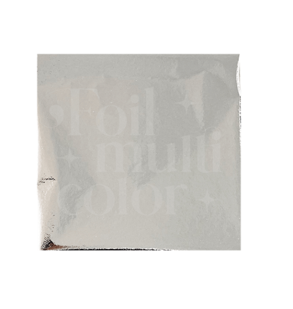 Foil en hojas de oro color plata