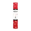Vinil Textil patrones copos de nieve, color red, marca Teckwrap